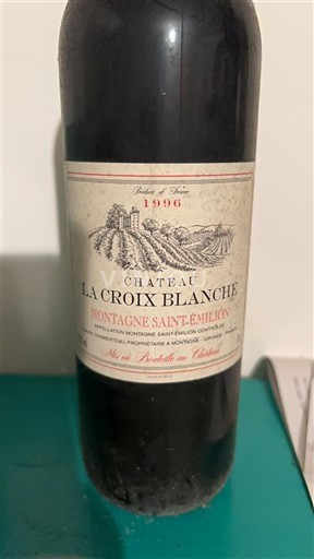 Bordeaux Montagne-saint-émilion Château La Croix Blanche 1996