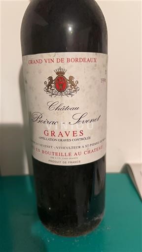 Bordéus Graves Château Boirac Sevenet 1998
