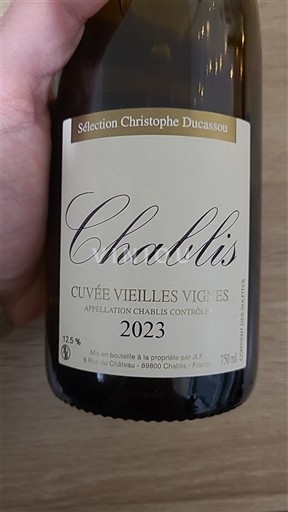 Burgundsko Chablis Christophe Ducassou Vieilles Vignes 2023