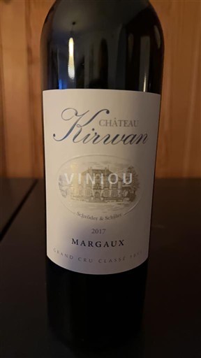 Bordeaux Margaux Grand Cru Classé Château Kirwan 2017