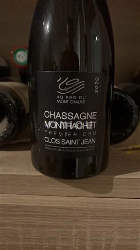 Burgundsko Chassagne-montrachet Premier Cru Au Pied du Mont Chauve Clos Saint Jean 2020
