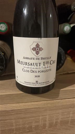 Burgundy Unspecified Premier Cru Abbaye de Brully Clos des Poruzots 2020