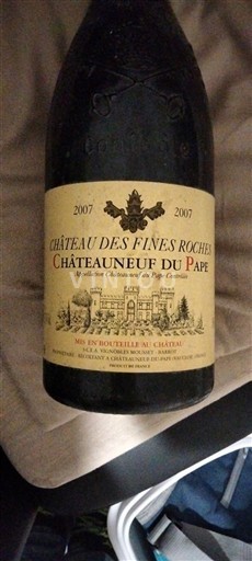 Valle del Rodano Châteauneuf-du-Pape Château S Fines Roches 2007