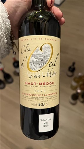 Bordéus Haut-Médoc Clin d'Oeil à ma Mère 2023