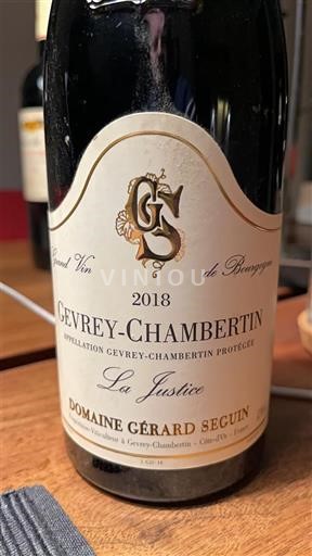 Burgundsko Gevrey-Chambertin Domaine Gérard Seguin La Justice 2018