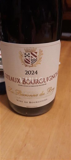 Borgoña Coteaux de Borgoña La baronne du Bry 2024