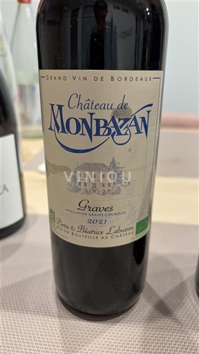 Bordeaux Graves Château Monbazan 2021