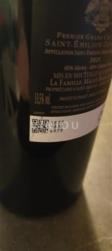 Bordeaux Saint-Émilion Grand Cru Premier Grand Cru Château La Gaffelière 2021