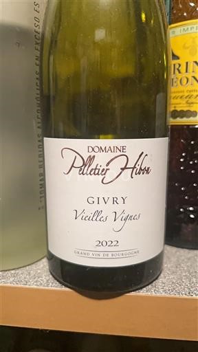 Burgundi Givry Domaine Pelletier Hibru Vieilles Vignes 2022