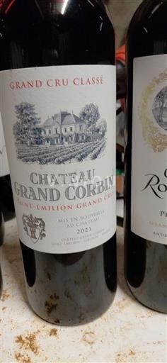Bordeaux Saint-Émilion Grand Cru Grand Cru Château Grand Corbin 2021