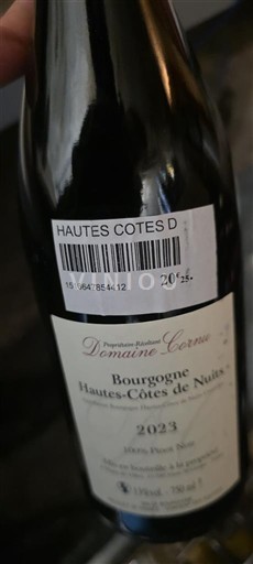 Burgundsko Hautes Côtes de Nuits Domaine Cornu 2023