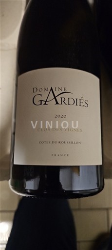 Roussillon Côtes-du-Roussillon Domaine Gardiés Clos des Vignes 2020