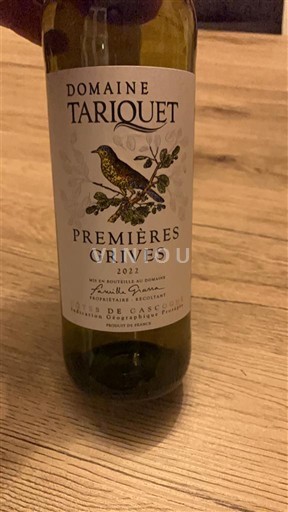 Sud-Vest Côtes de Gascogne Domaine Tariquet Premières Grives 2012