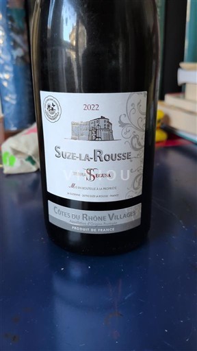 Rhônetal Côtes-du-Rhône-Dörfer Segusa Suze-la-Rousse 2022