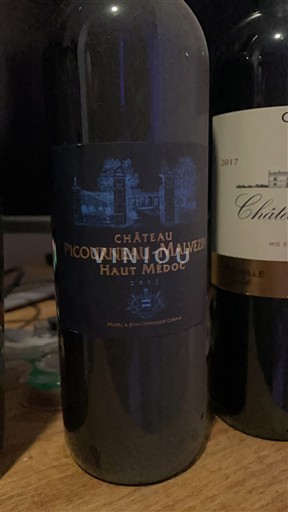 Wines Rouge sec Château Picourneau-Malvezy 2017 France Bordeaux Haut-Médoc AOC