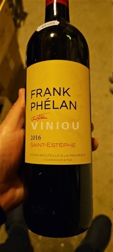 Wines Rouge sec Frank Phélan Gardère & Fils 2016 France Bordeaux Saint-Estèphe AOC