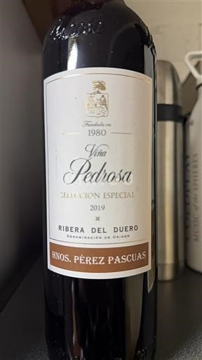 Castilië en León Ribera del Duero Hnos. Pérez Pascuas Viña Pedrosa Selección Especial 2019