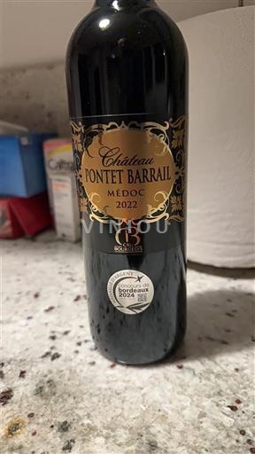 Bordeaux Médoc Château Pontet Barrail 2022