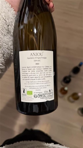 Víno Blanc sec Léonie Château Breuil 2023 Francie Údolí Loiry Anjou AOC