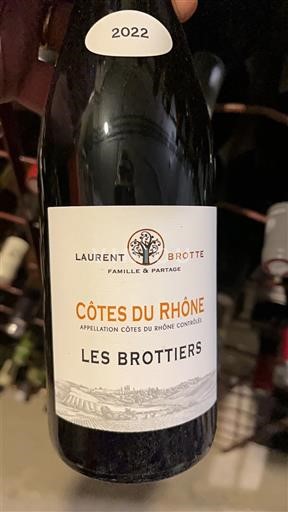 Рона долина Кот дю Рон Laurent Brotte Les Brottièrs 2022