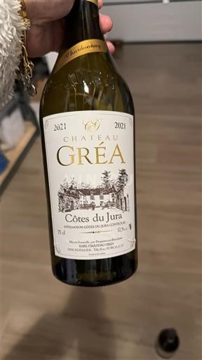 Jura Côtes du Jura Château Gréa Chardonnay 2021