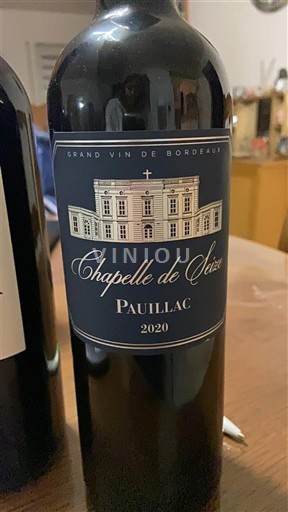 Wines Rouge sec Chapelle de Sereix 2020 France Bordeaux Pauillac AOC