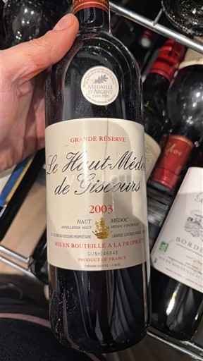 Bordeaux Haut-Médoc Le Haut-Médoc de Giscours Grande Réserve 2003