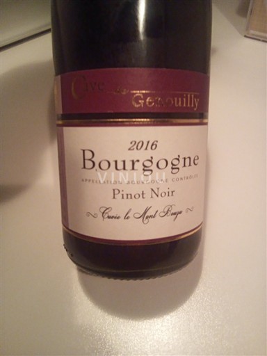 Bourgondië Bourgogne Cave de Genouilly le Mont Rouge 2016