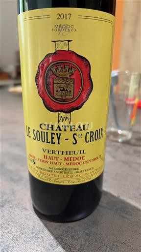 Bordeaux Haut-Médoc Château Le Souley Ste Croix 2017