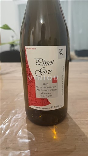 Vine Blanc sec EARL Cousary Village 2016 Frankrig Alsace Ikke specificeret AOC