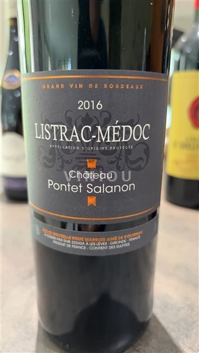 Bordeaux Listrac-Médoc Château PONTET SALANON 2016