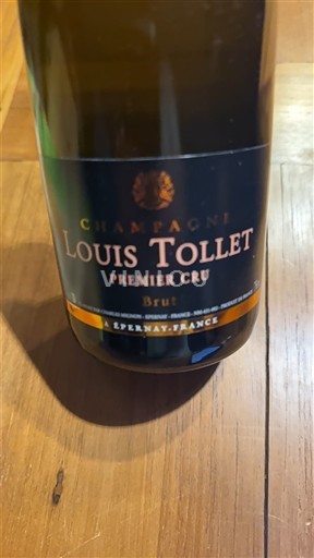 Vinhos Espumantes Blanc brut Premier Cru Louis Tollet Non millésimé França Champanhe AOC Premier Cru