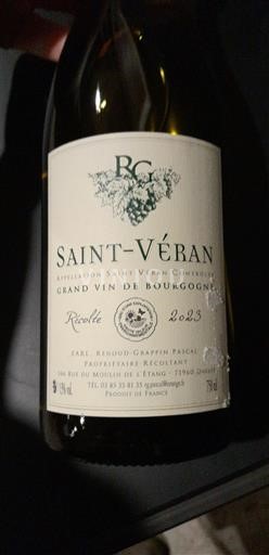 Burgundsko Saint-Véran Renoud-Grapin 2023