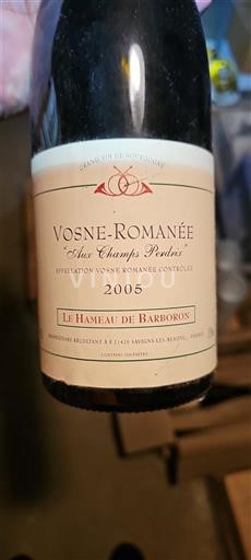 Burgundsko Vosne-romanée Le Hameau de Barboron Aux Champs Perdrix 2005