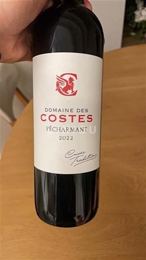 Lounais-Ranska Pécharmant Domaine S Costes Tradition 2022