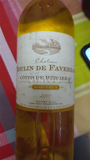 Sudoeste Côtes-de-Bergerac Château Moulin de Favereau 2007