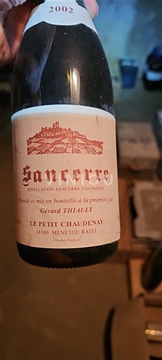 Vine Rouge sec Gérard Thiault 2002 Frankrig Loire-dalen Sancerre AOC