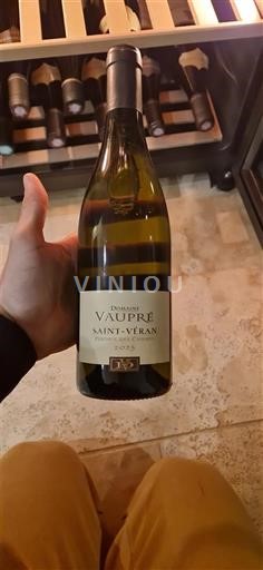 Wines Blanc sec Domaine Vaupre 2022 France Burgundy Saint-Véran AOC