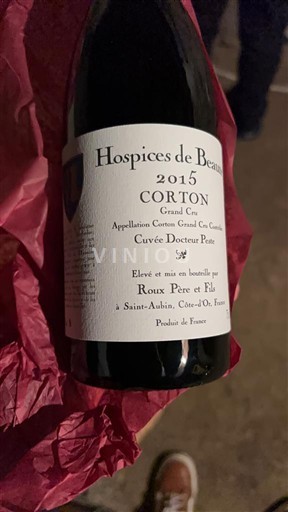 Burgundsko Corton Grand Cru Hospices de Beaune Docteur Peste 2015