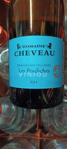 Beaujolais Beaujolais byar Domaine Cheveau Les Pouliches 2024