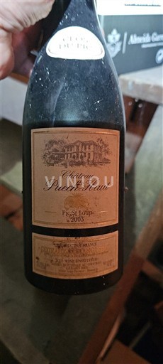 Languedoc Pic Saint-Loup Château Puech-Haut Clos du Pic 2003