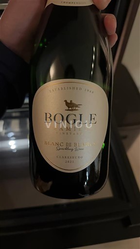 Vùng trồng nho được cấp phép California Clarksburg Bogle Family Vineyards Blanc de Blancs 2021