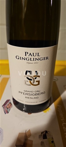 Vini Blanc sec Pfersigberg Paul Ginglinger 2023 Francia Alsazia Non specificato AOC Grand Cru