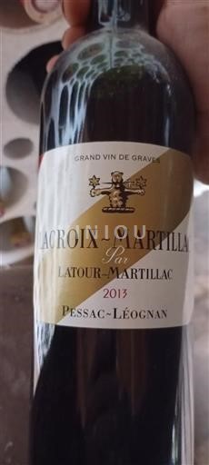 Bordeaux Pessac-Léognan Latour-Martillac La Croix de Martillac 2013