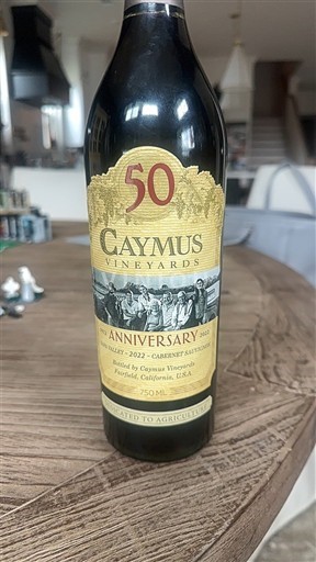 Vùng trồng nho được cấp phép California Napa Valley Caymus Vineyards 50th Anniversary Cabernet Sauvignon 2022