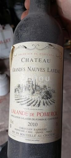 Burdeos Lalande-de-Pomerol Château Grandes Nauves Laveau 2010