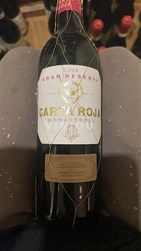 Murcia Jumilla Carta Roja Gran Reserva 2004