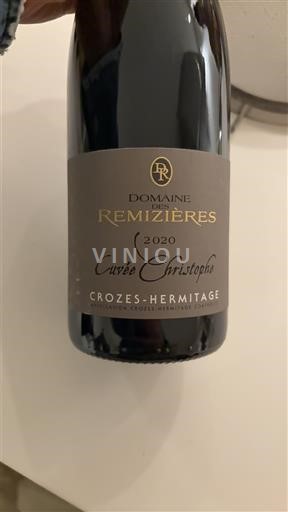 Rhône Valley Crozes-Hermitage Domaine S Remizières Christophe 2020