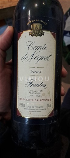 Sudoeste Fronton Cave de Fronton Comte de Négret 2005