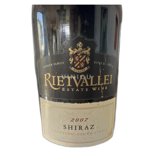 Breede Valley Robertson Rietvalley Shiraz 2007 2007